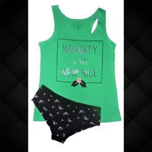 Naughty is the New Nice Tank & Panties Set -Large